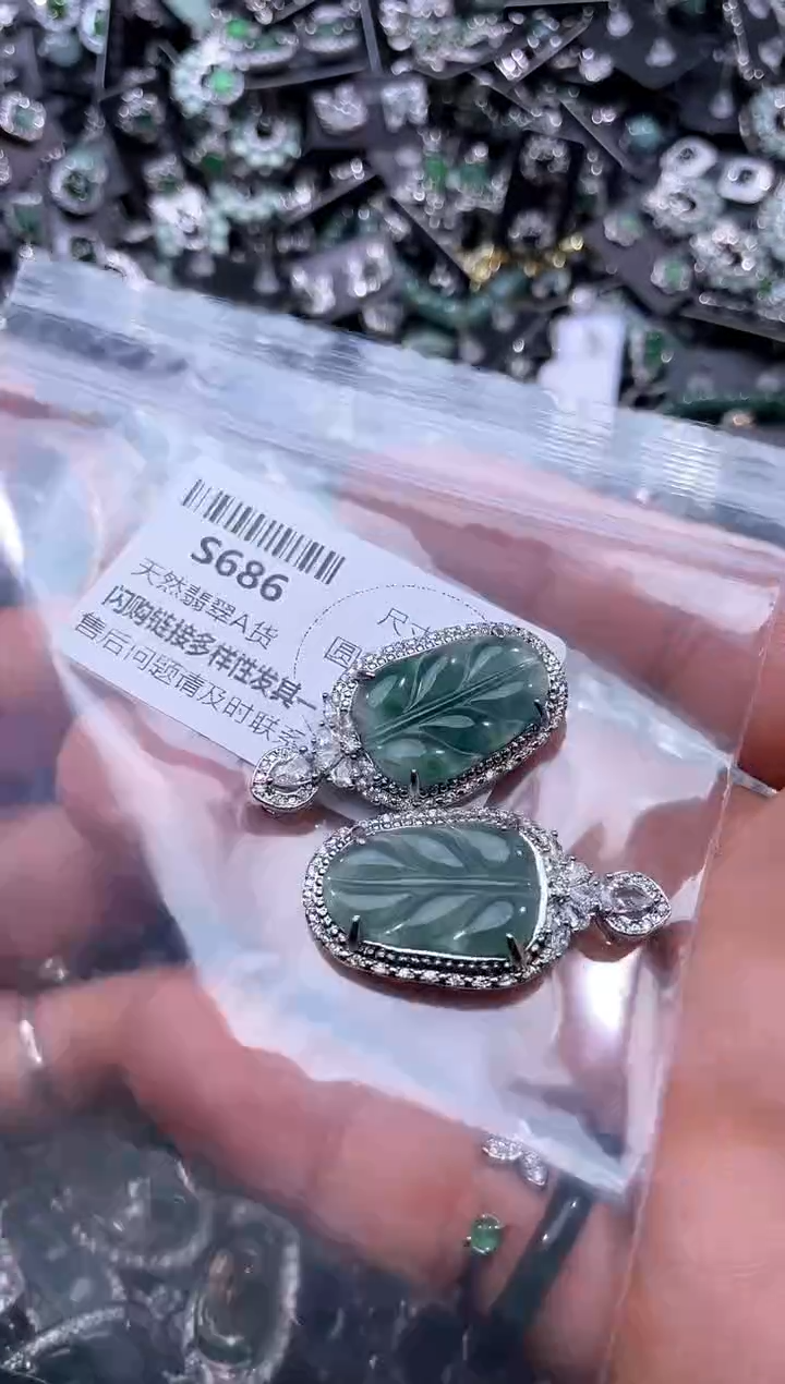 【闪购商品】翡翠颈饰未镶嵌S686多样性发其一