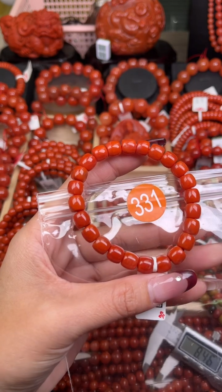 【闪购商品】南红玛瑙珠宝奇石未镶嵌331-8+