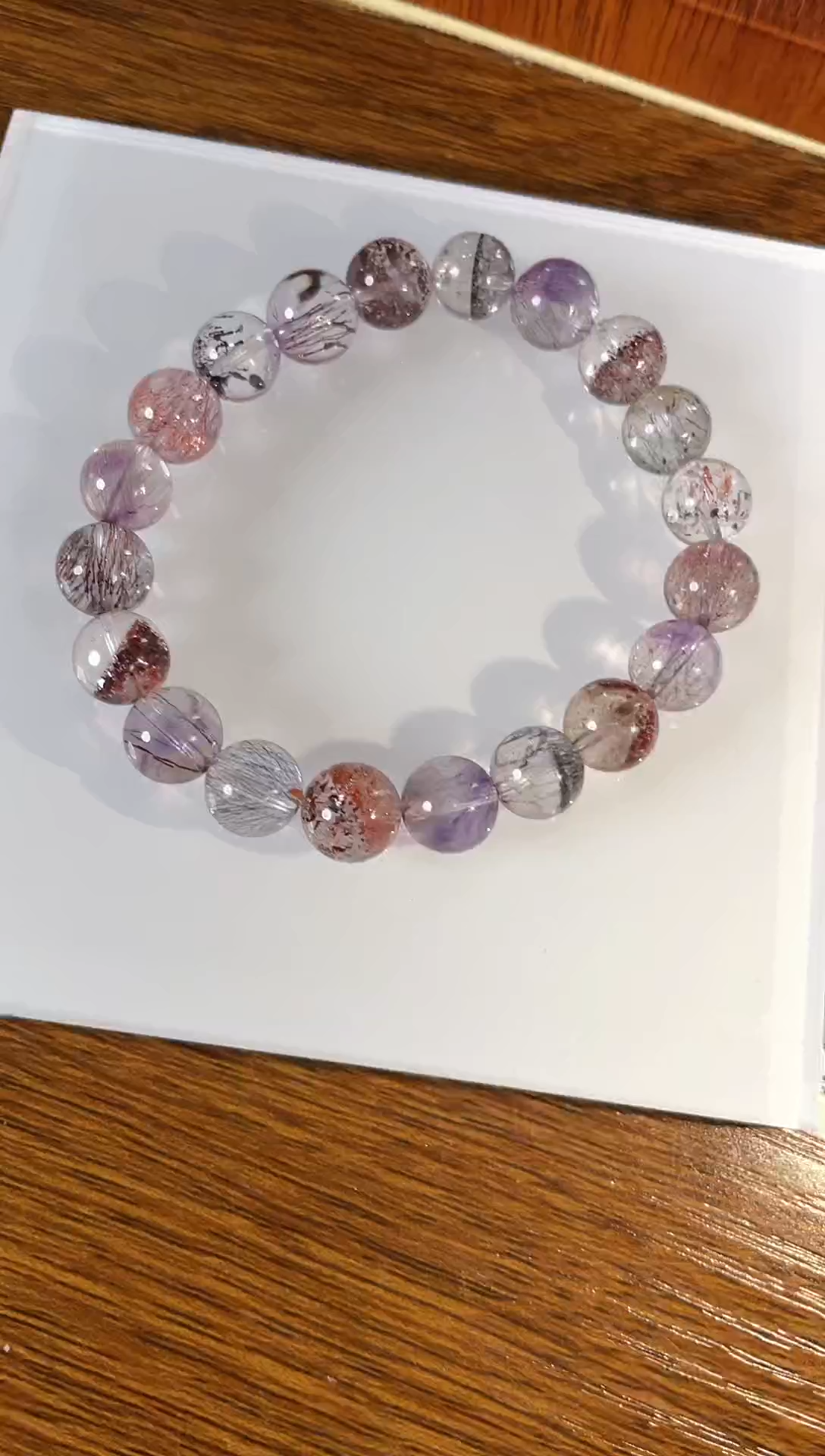 【闪购商品】水晶手链未镶嵌天然超七9mm多样性发一