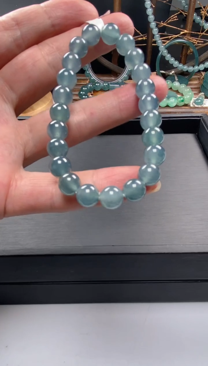 【闪购商品】翡翠手串未镶嵌多样性发货22颗卡8