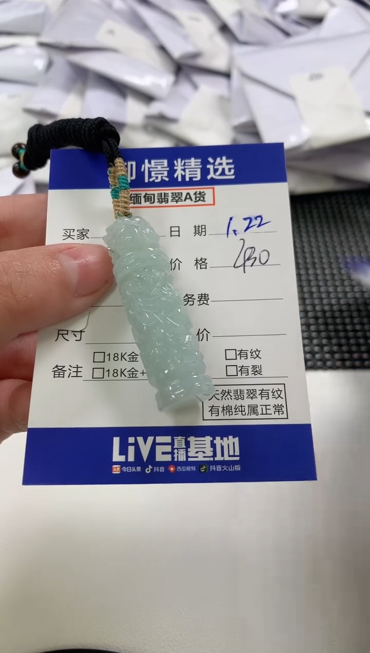 【闪购商品】翡翠颈饰未镶嵌11        
