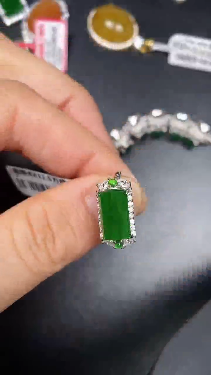 银S925镶嵌戒指翡翠1620