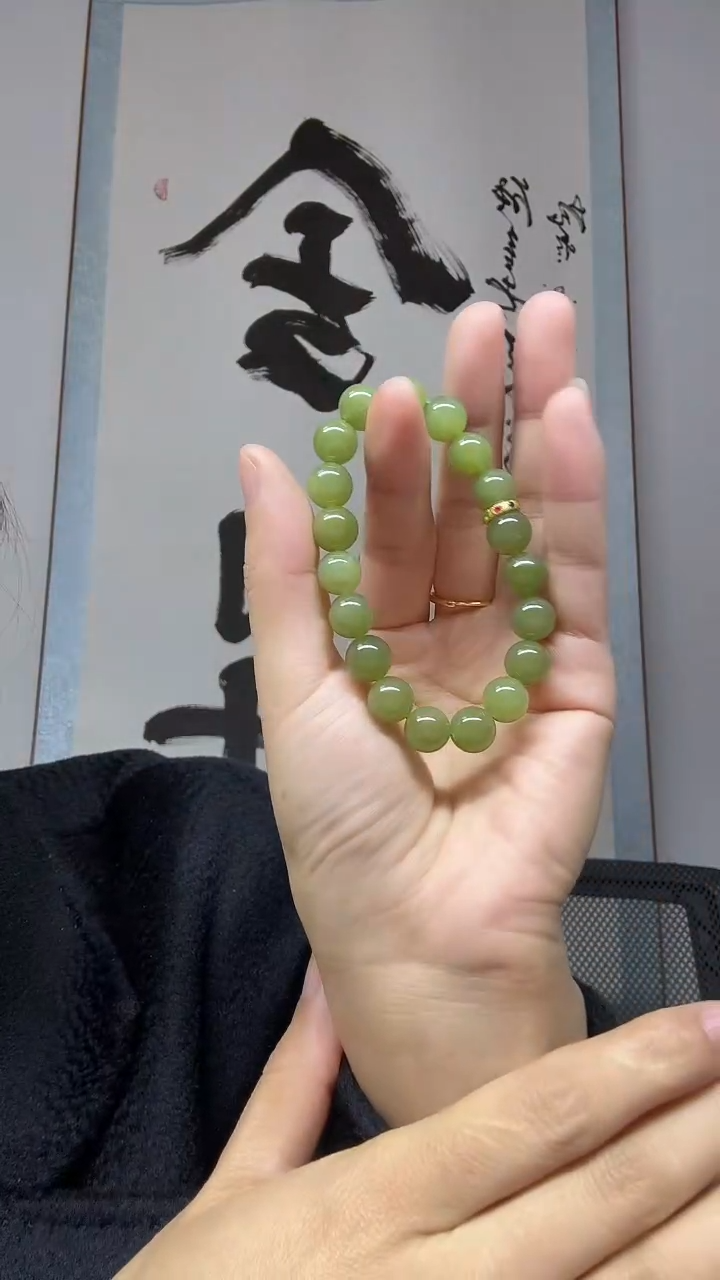 未镶嵌手串和田玉卡10