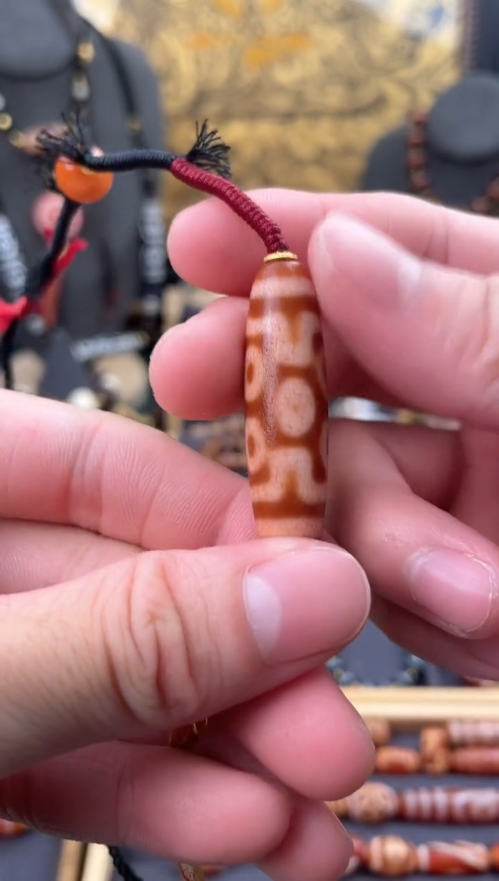 【闪购商品】玛瑙/玉髓未镶嵌颈饰美泓橘皮七眼锁骨链