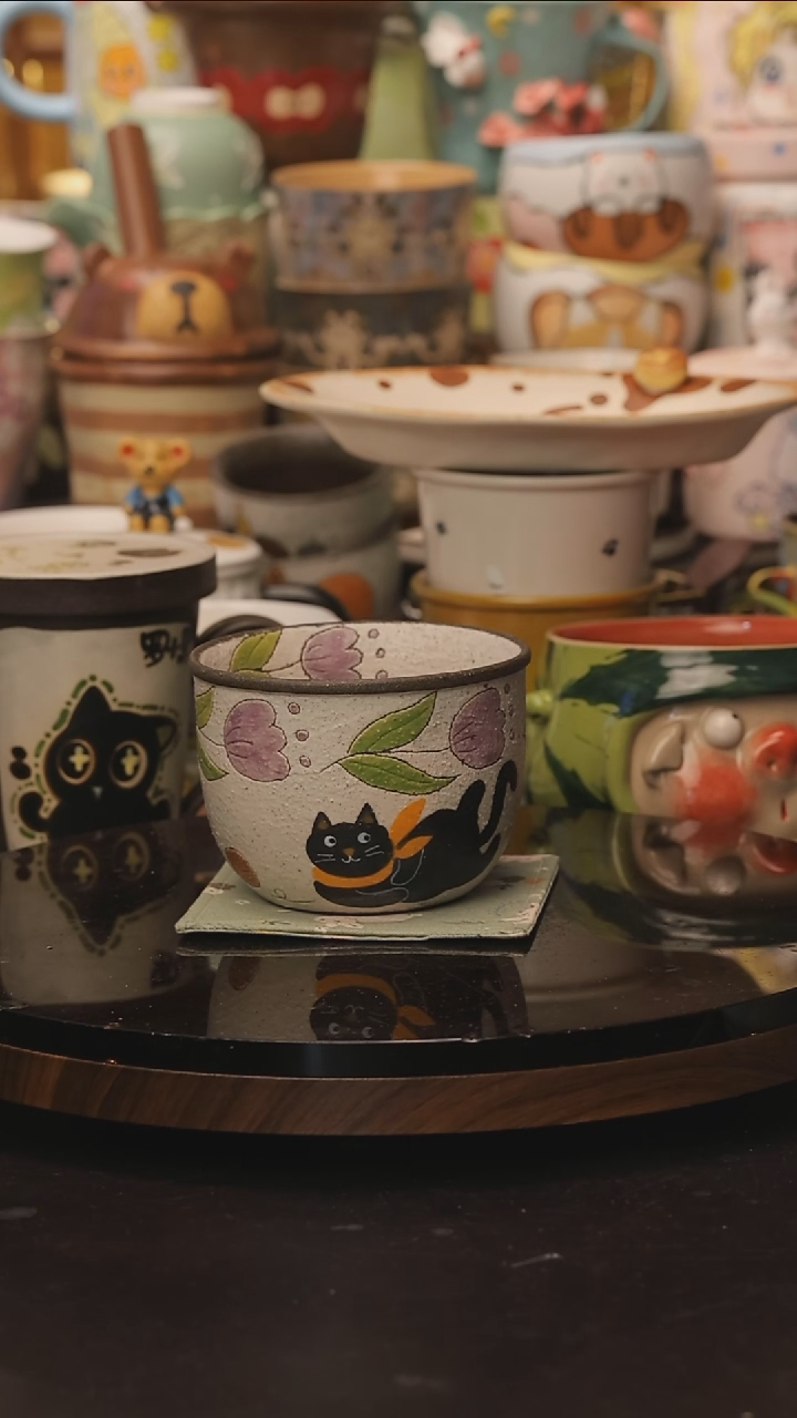随机景德镇釉下彩绘设计师款式陶瓷