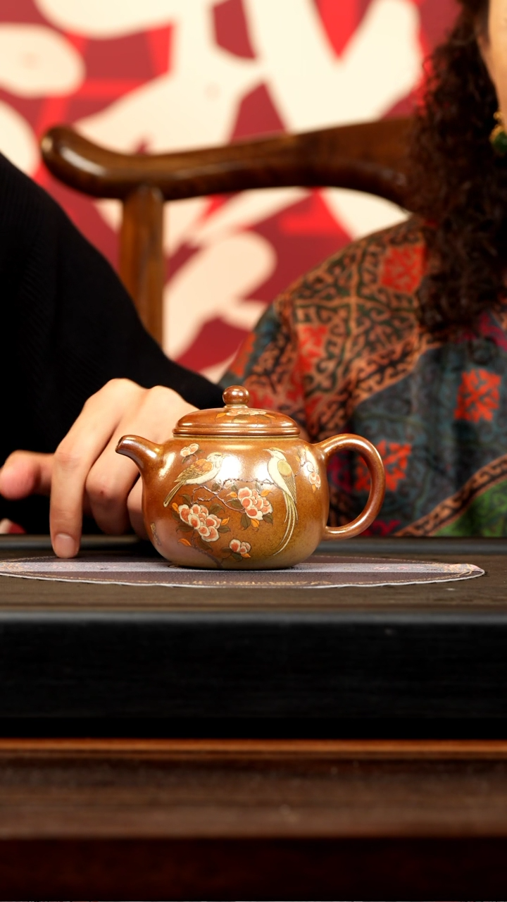 【闪购商品】紫砂茶壶YJY 红金砂 匏尊 