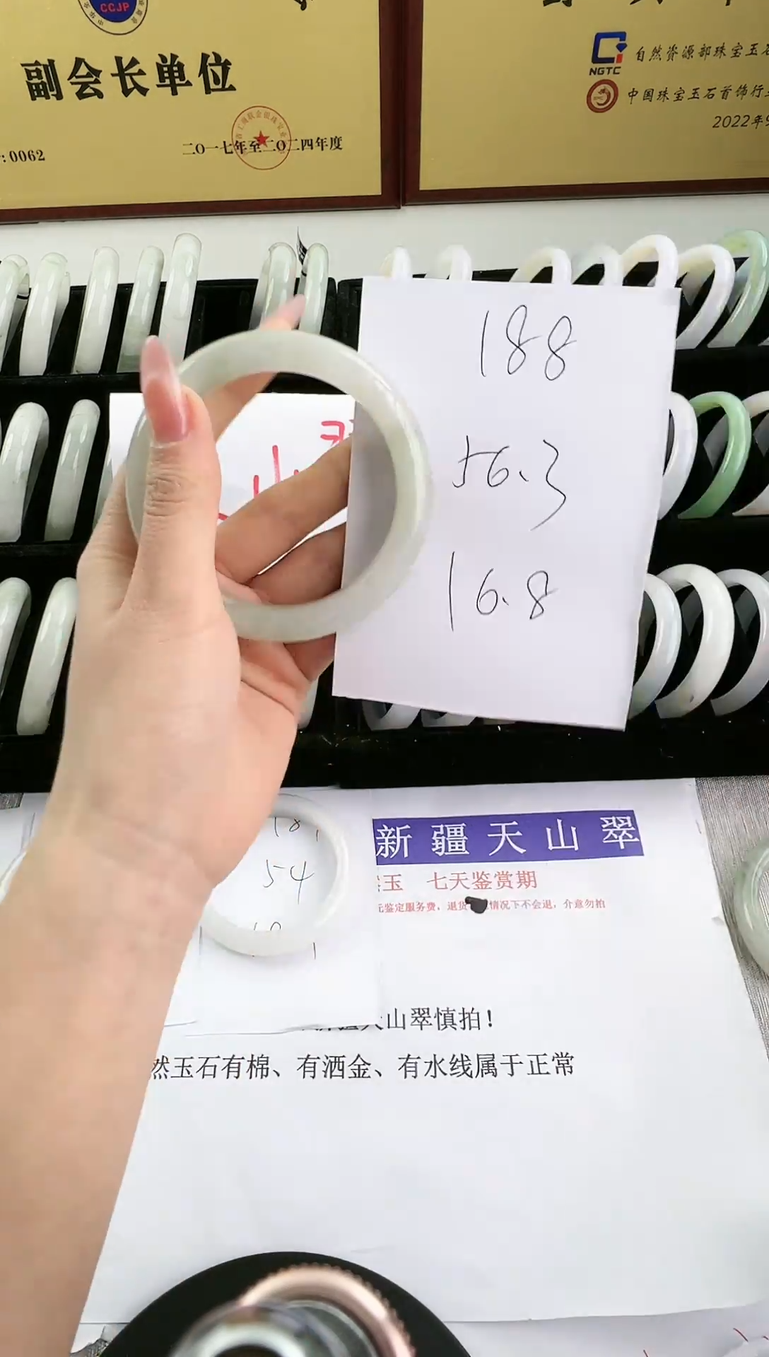 未镶嵌手镯石英质玉188