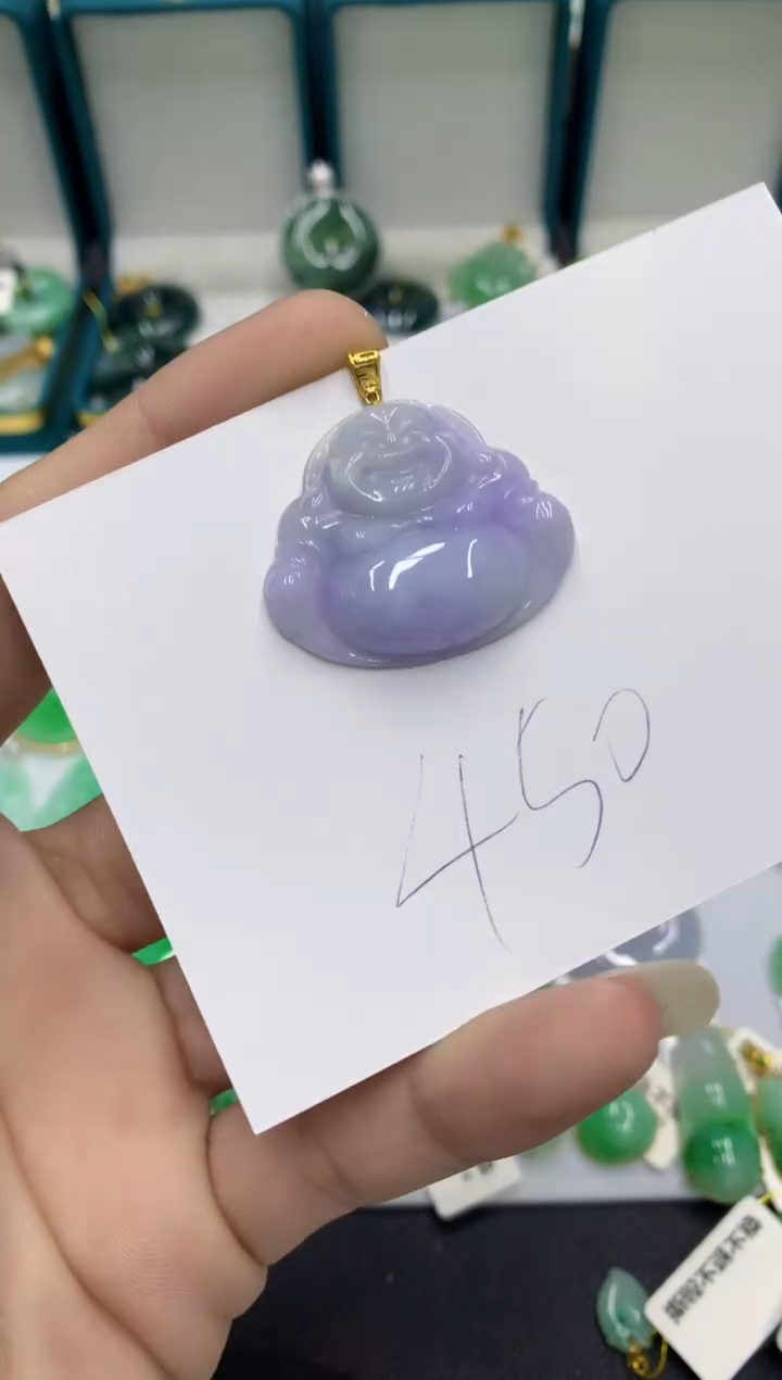 【闪购商品】翡翠颈饰18K金镶嵌翡翠