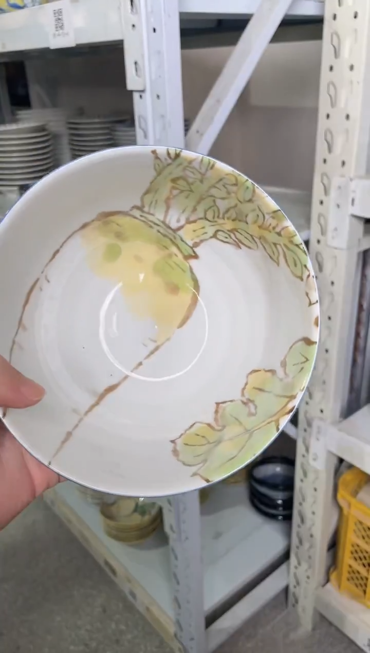 陶瓷【2只】白萝卜6.2英寸碗 微瑕