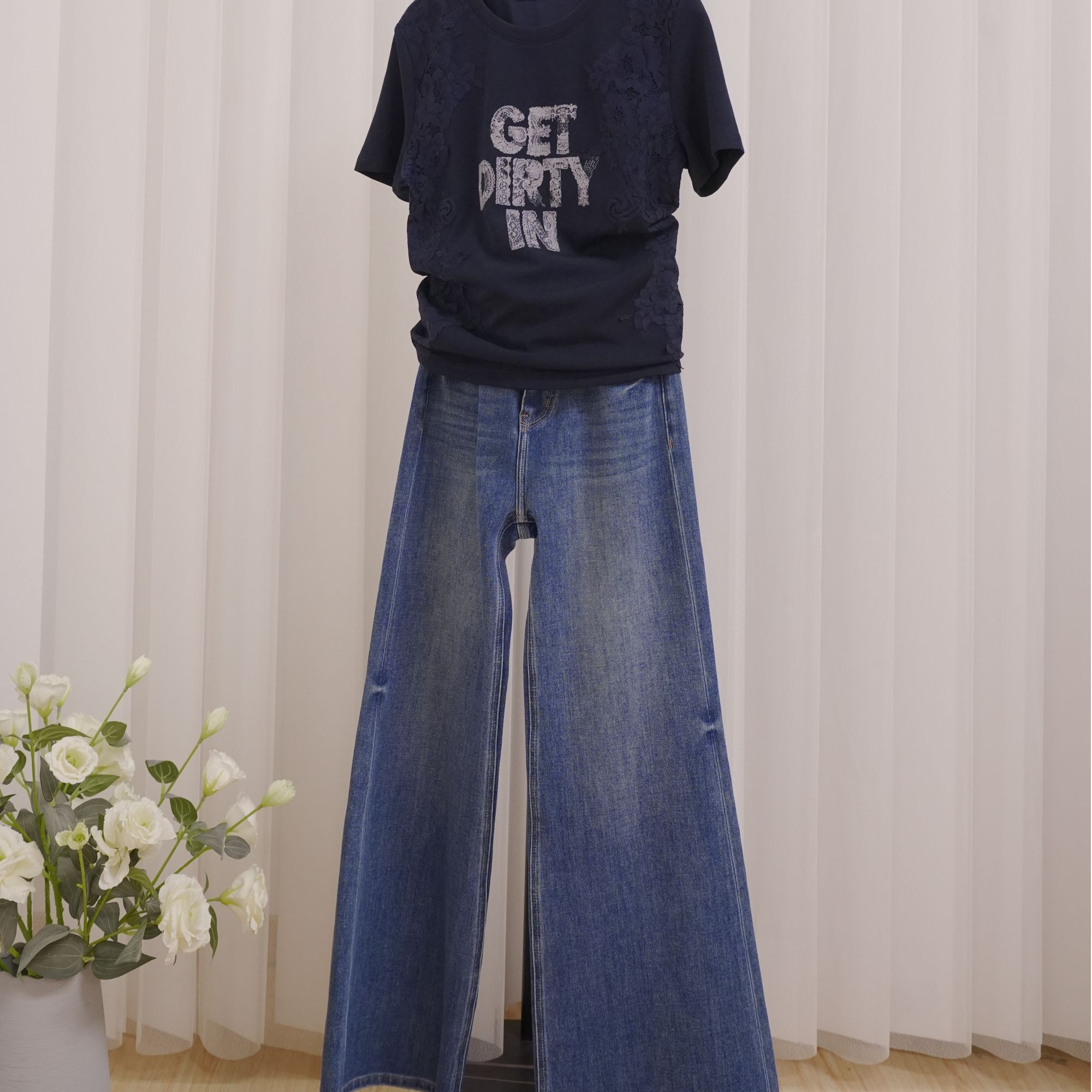 2025文哥工作室女秋季高定时尚设计休闲牛仔裤CP-93021