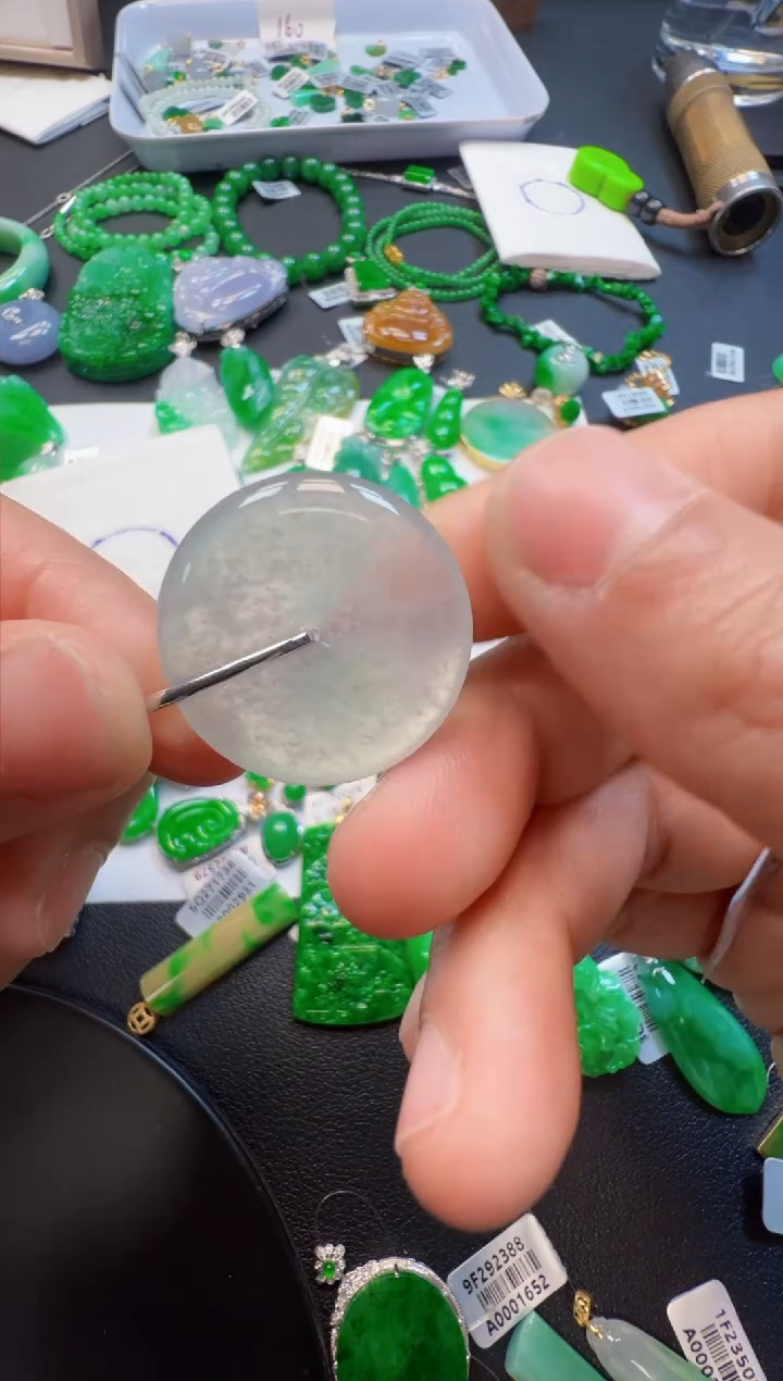 【闪购商品】定制翡翠18K金镶嵌6800元