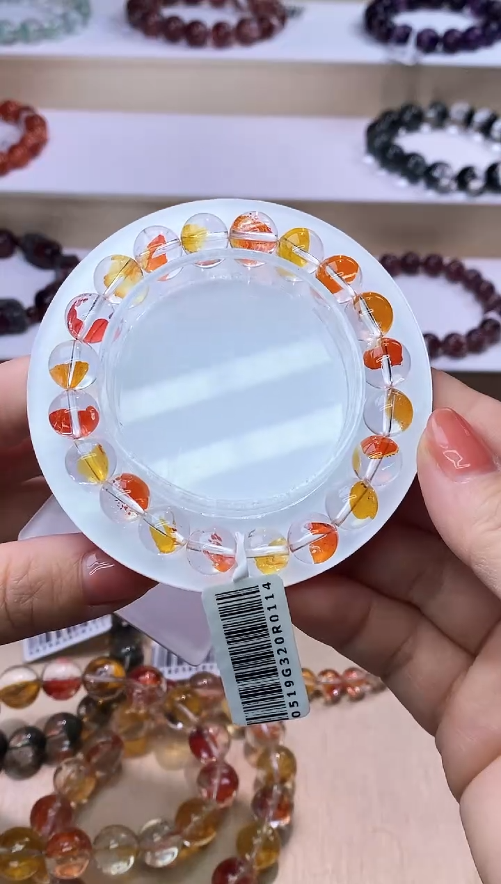 【闪购商品】水晶手链未镶嵌锦鲤胶花9m+