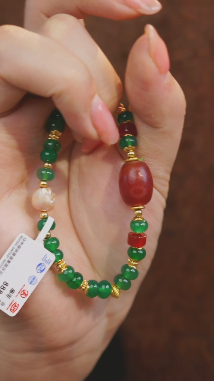 【闪购商品】玛瑙/玉髓手串未镶嵌多样性发一