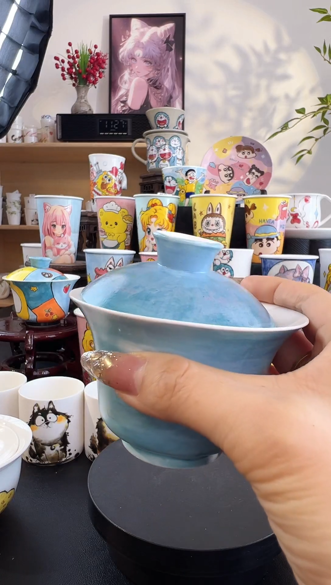 【闪购商品】摆件手工手绘陶瓷小杯杯