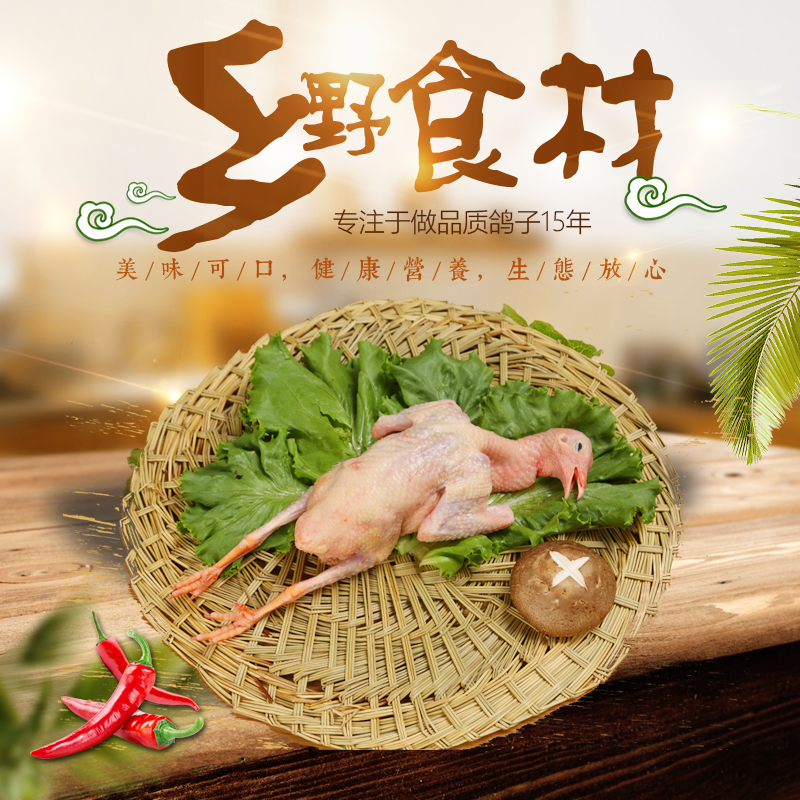 沂蒙山杂粮土鸽子活鸽宰杀顺丰发货