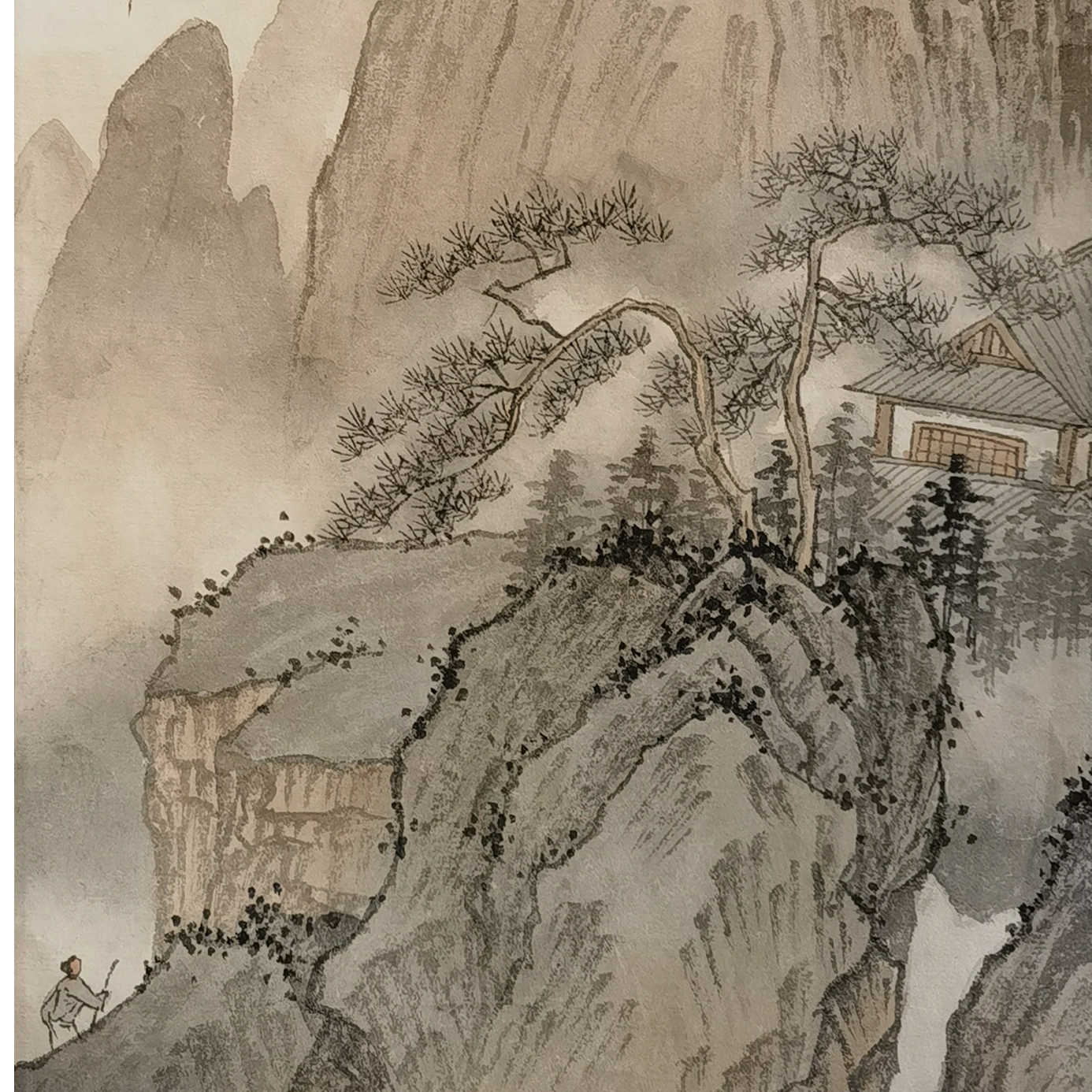 【辽拍】V240409-3-01《山水》（0.8平尺) 纸本镜片   dll1115