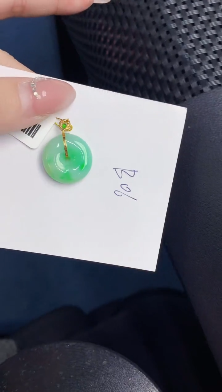 【闪购商品】翡翠颈饰18K金镶嵌000000000