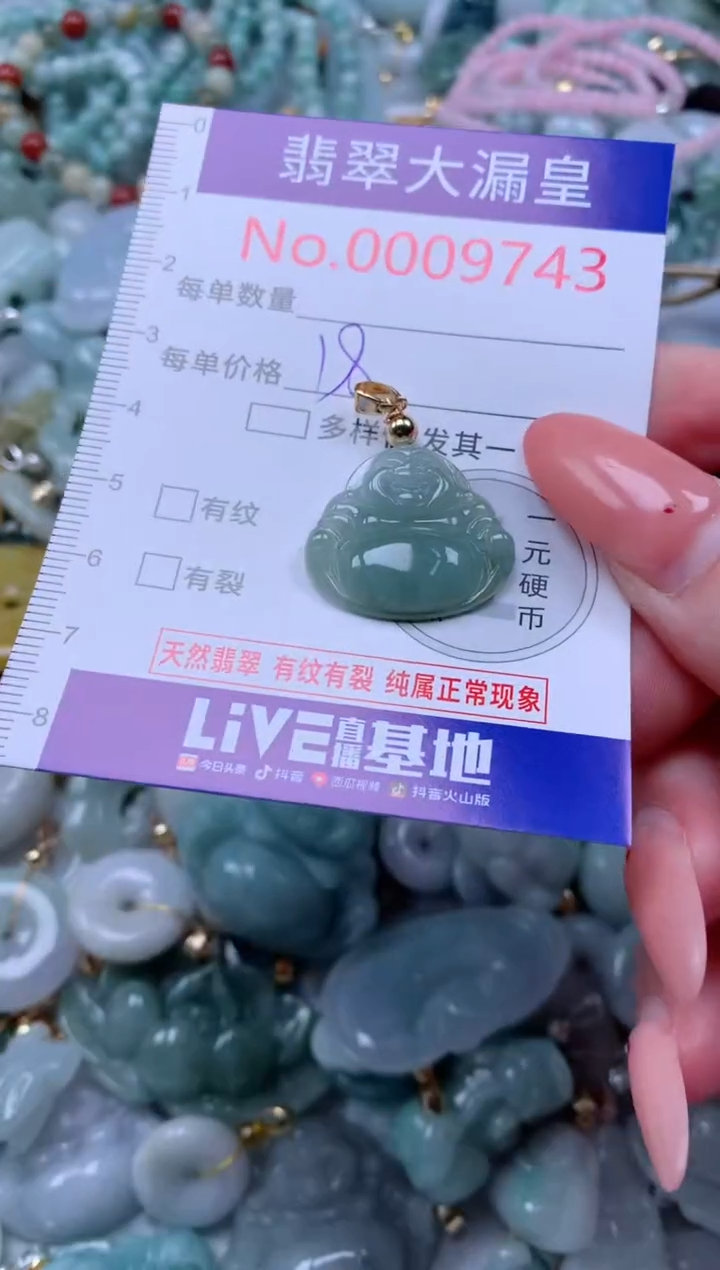 吊坠(不含链)未镶嵌翡翠9743