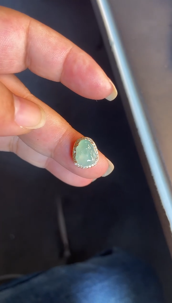 吊坠(不含链)银S925镶嵌翡翠1