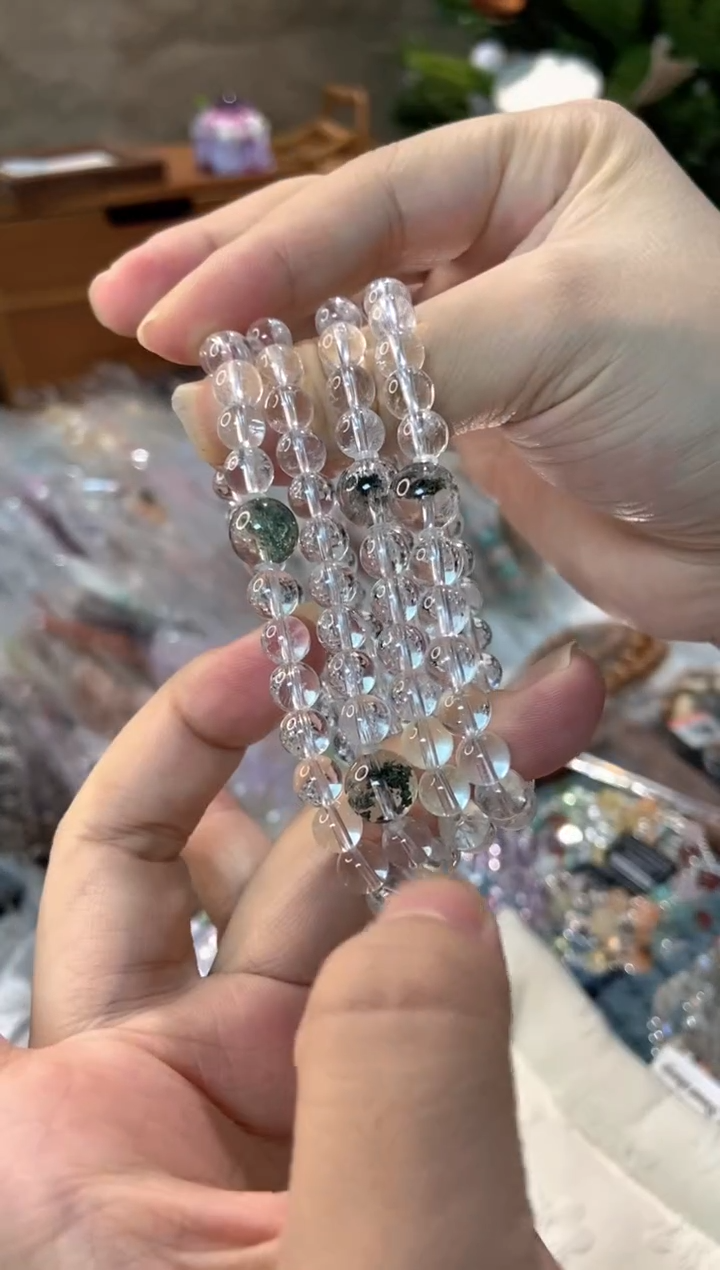 未镶嵌手串水晶孤品捡漏均匀瑕疵介意勿拍