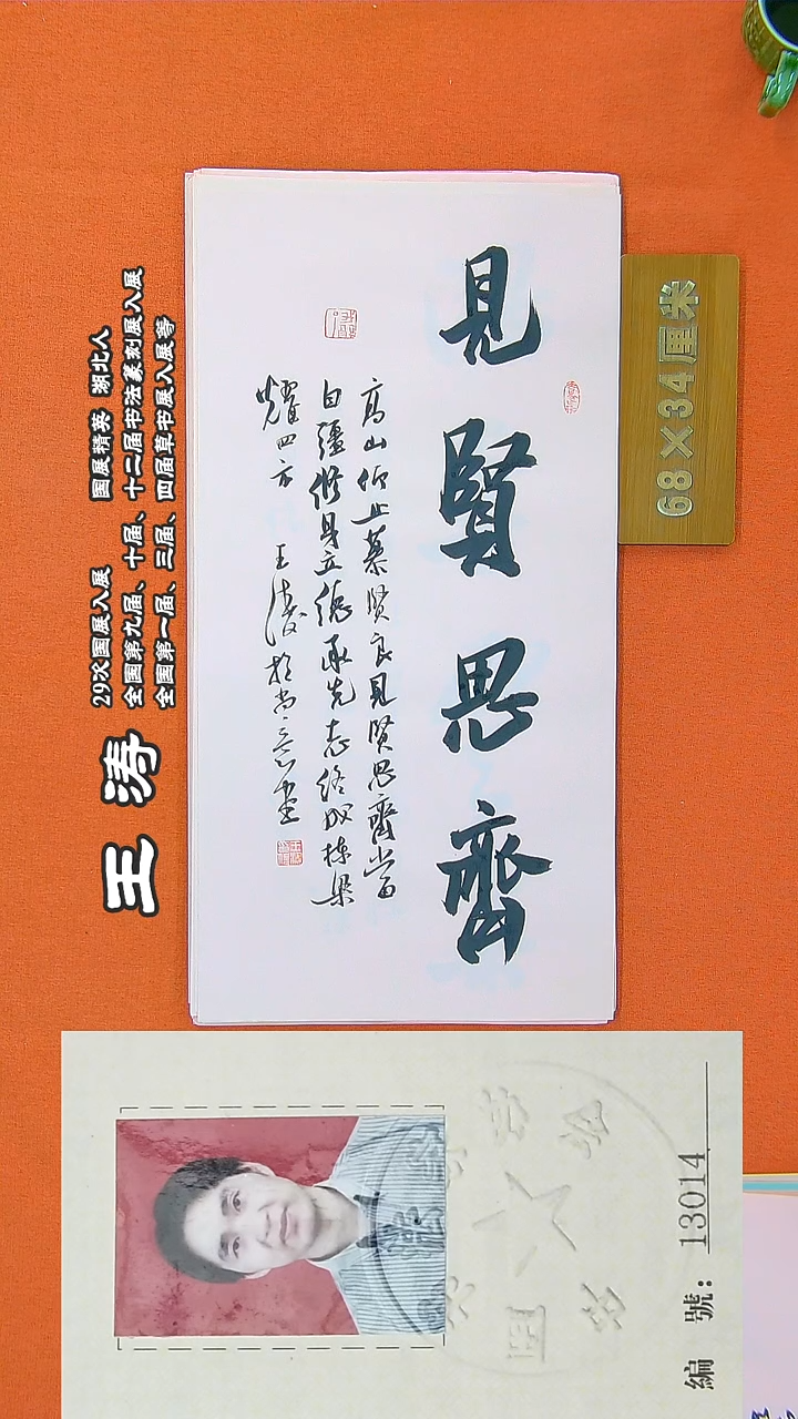 书法22R王涛书法作品