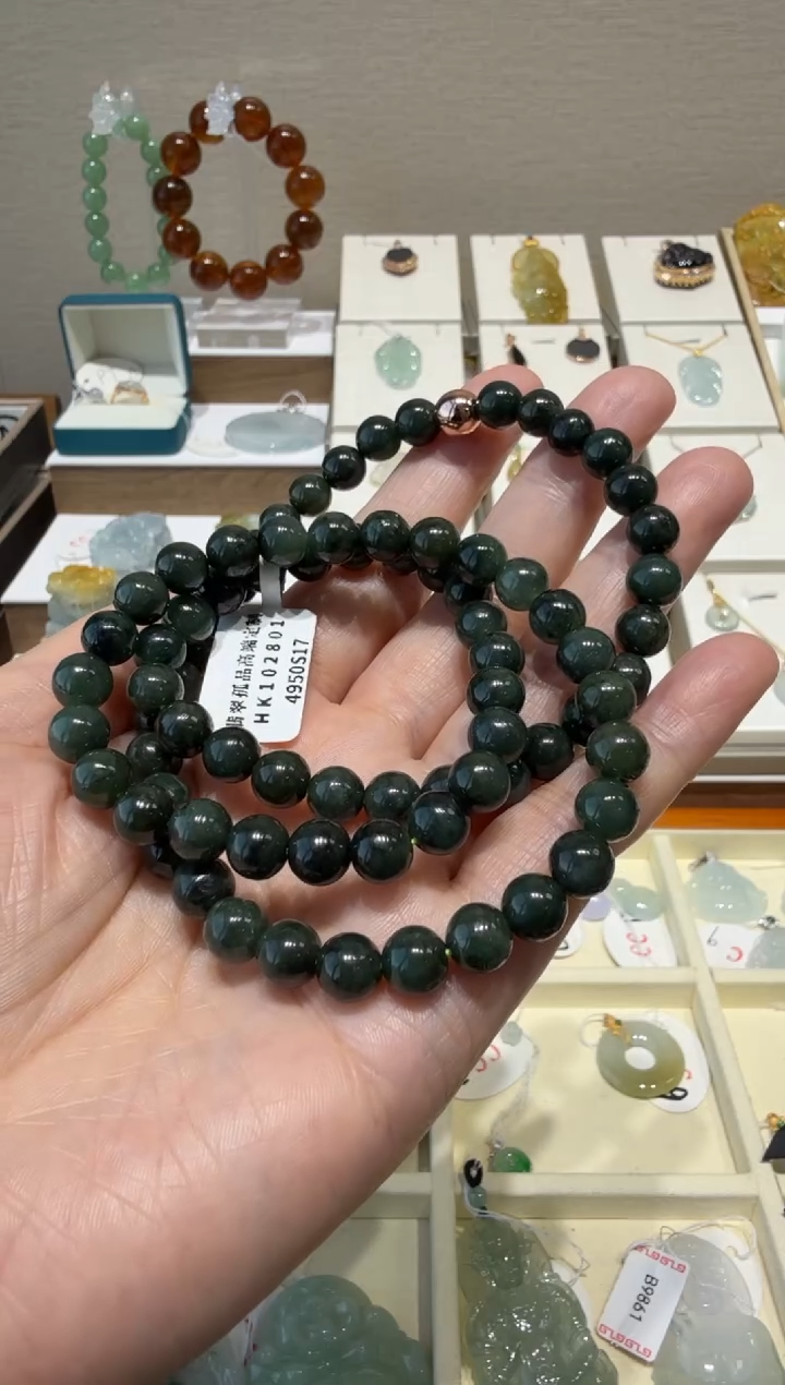 未镶嵌挂件翡翠嗯*A货翡翠多样性油绿项链发一件