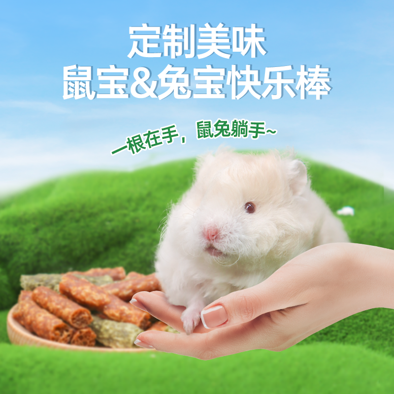 Teewy仓鼠磨牙棒零食粮食饼干玩具造景营养自然金丝熊