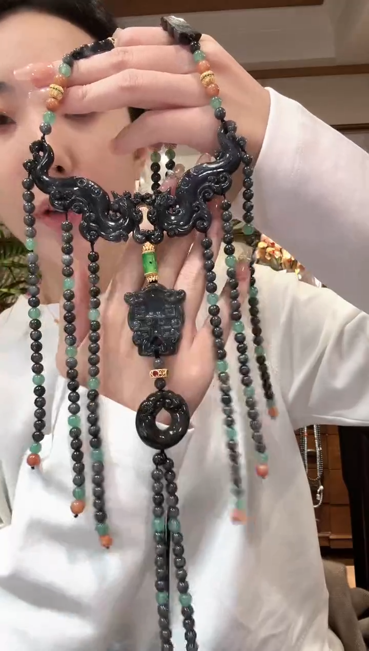 【闪购商品】翡翠颈饰未镶嵌国风