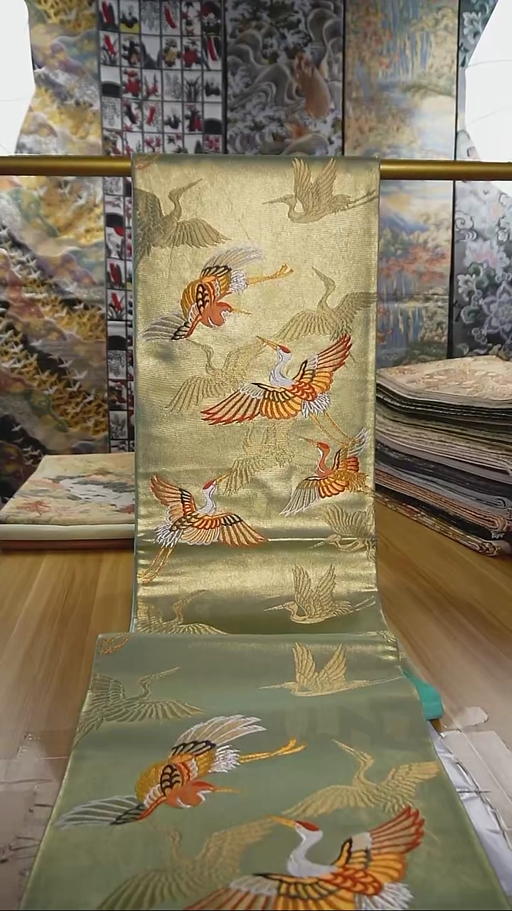 【闪购商品】织绣织锦183六通仙鹤