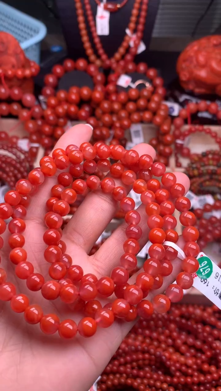 【闪购商品】南红玛瑙珠宝奇石未镶嵌7随机多样性/一条