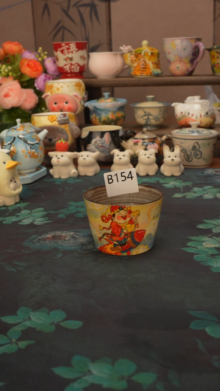 迷糊  坐火箭的老财猪口杯154