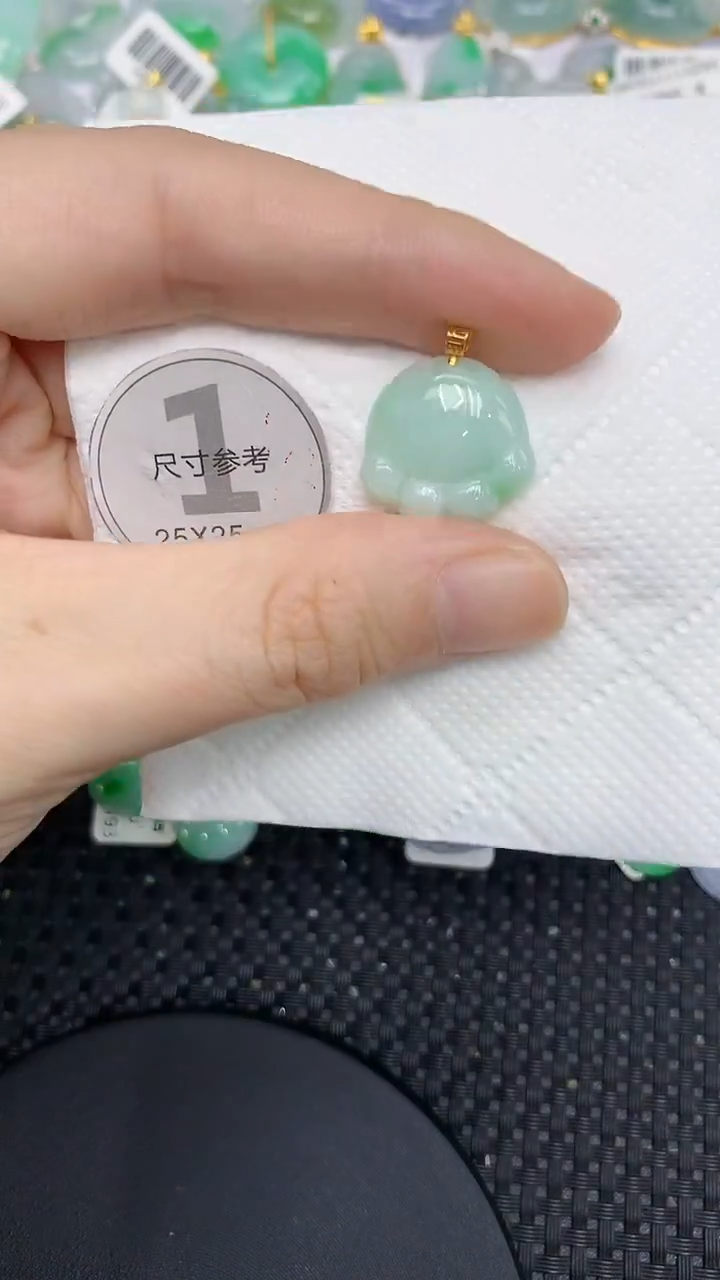 颈饰18K金镶嵌翡翠11111111