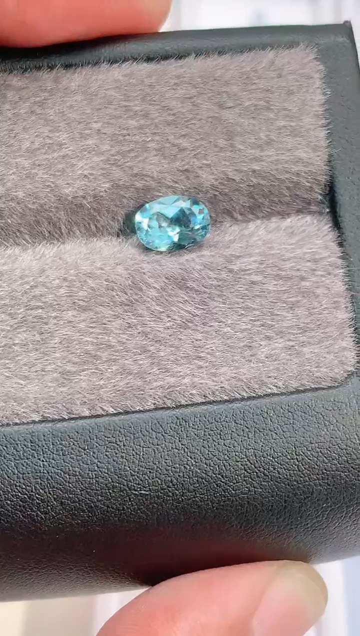 裸石海蓝宝石1.28ct天然圣玛利亚色海蓝宝石