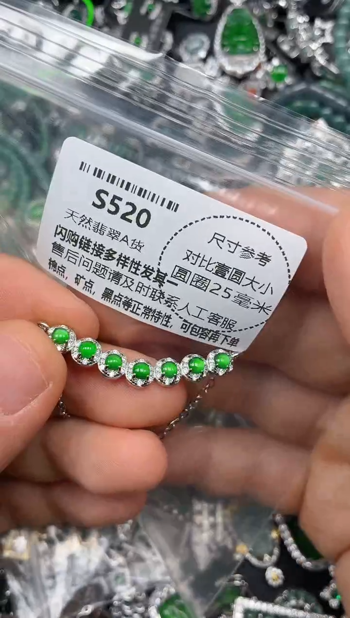 颈饰未镶嵌翡翠S520锁骨链
