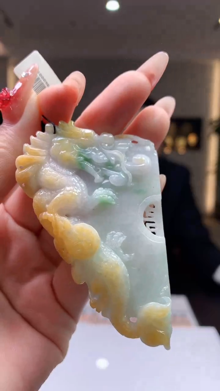 【闪购商品】定制翡翠未镶嵌1083ry-毛货挂件23