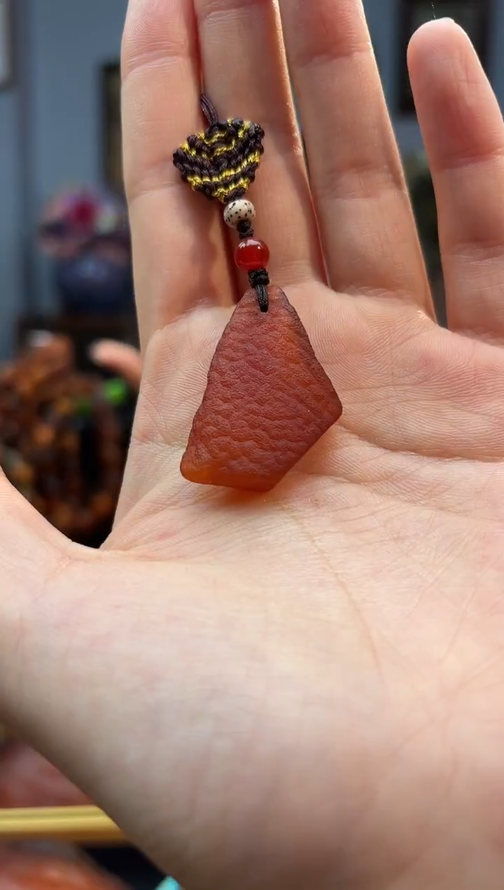 琥珀颈饰未镶嵌手机挂