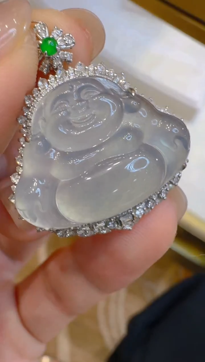 吊坠(不含链)18K金镶嵌翡翠多样性团购发一件