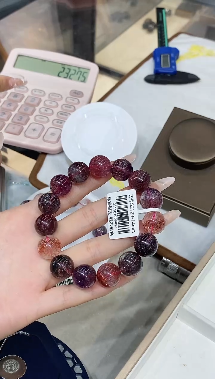 【闪购商品】水晶手串未镶嵌s2123超七14mm