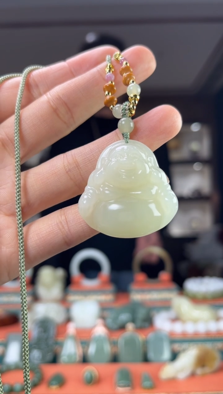 【闪购商品】和田玉颈饰未镶嵌佩佩35mm左右