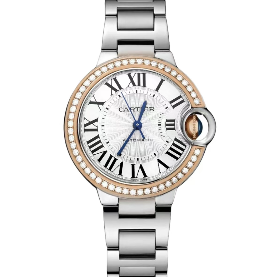 99新 Cartier/卡地亚 蓝气球系列WE902081机械36盘原钻