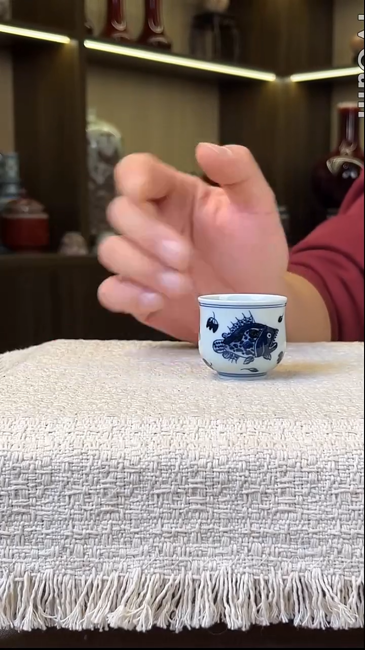 瓷片景德镇毛仔柴窑杯