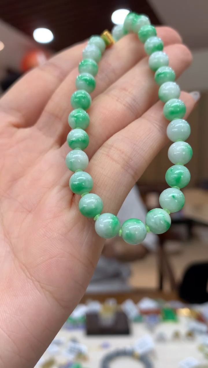 未镶嵌手串翡翠手串