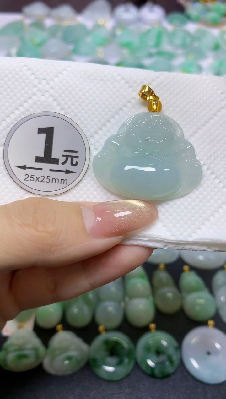 颈饰未镶嵌翡翠天然翡翠A货