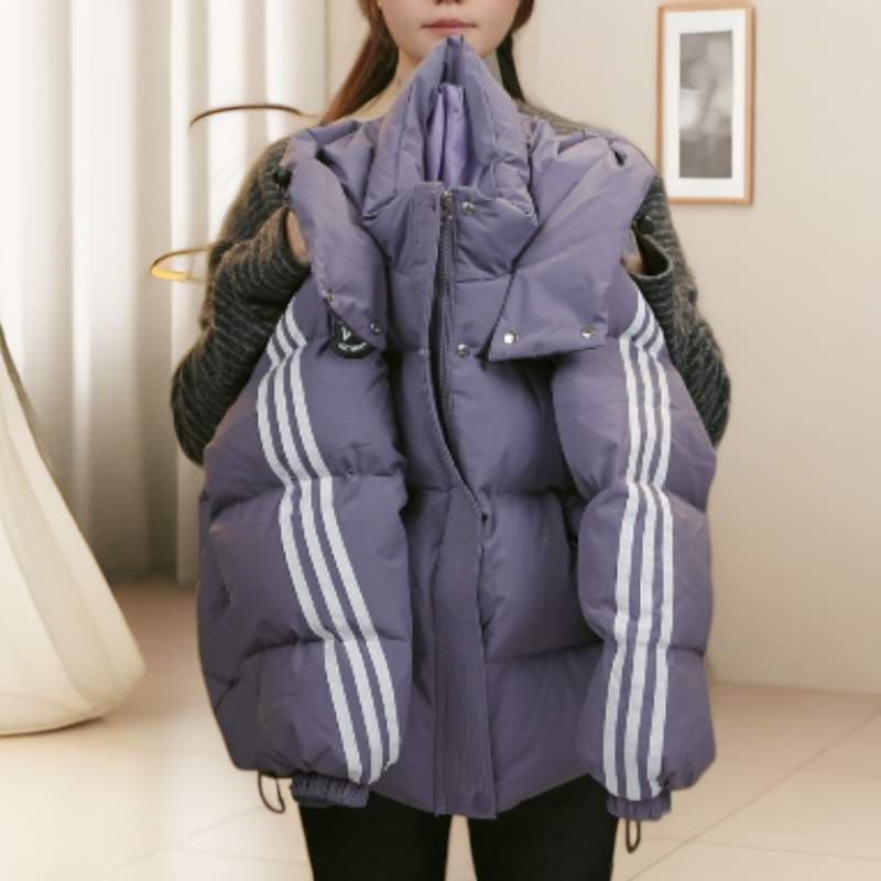 (现货）双倍极寒系列新国标白鸭绒时尚百搭韩版修身中长款羽绒服04