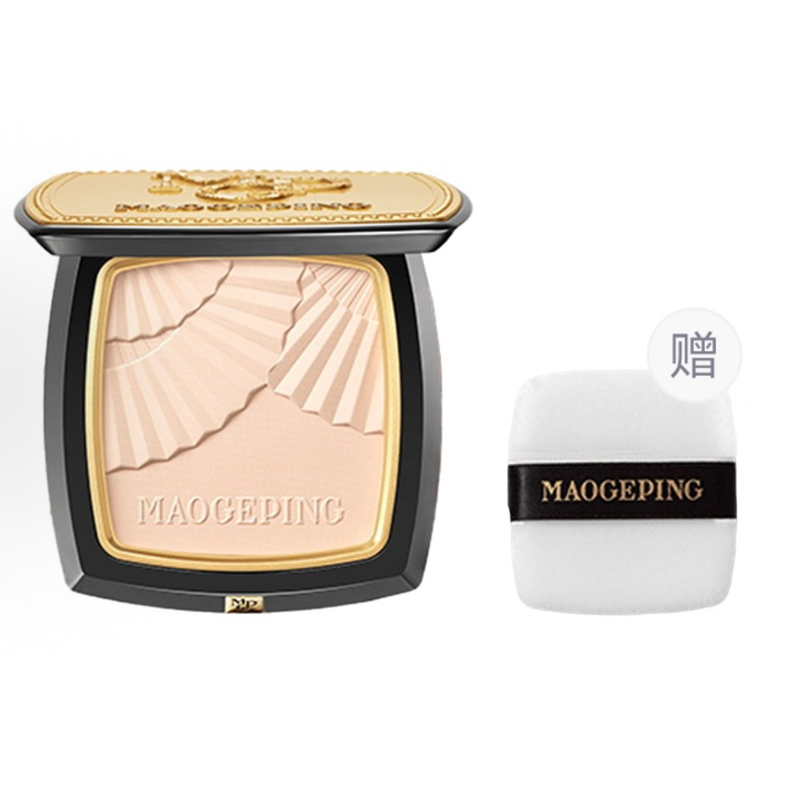 毛戈平乳液面霜小金扇光感柔纱凝颜粉饼哑光柔焦自然通透11.5g