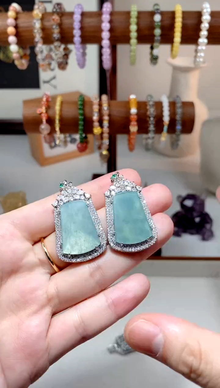 【闪购商品】和田玉吊坠(不含链)银S925镶嵌多样性发一