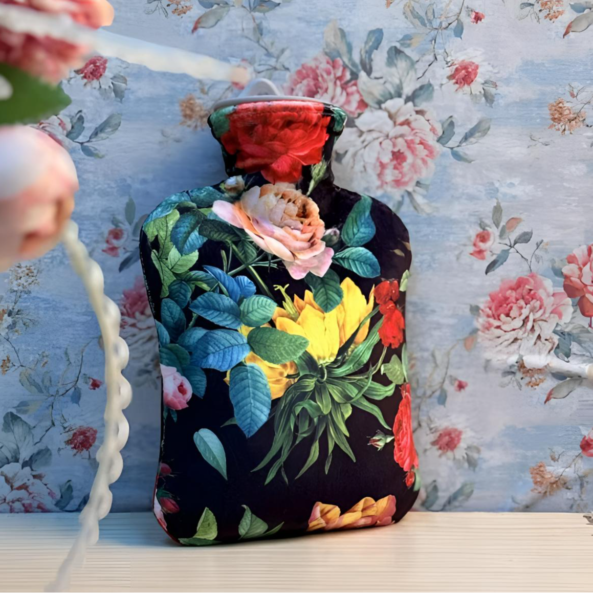 【冬季必备】冬天热敷暖手宝冲注水热水袋防爆pvc绒布印花暖手暖