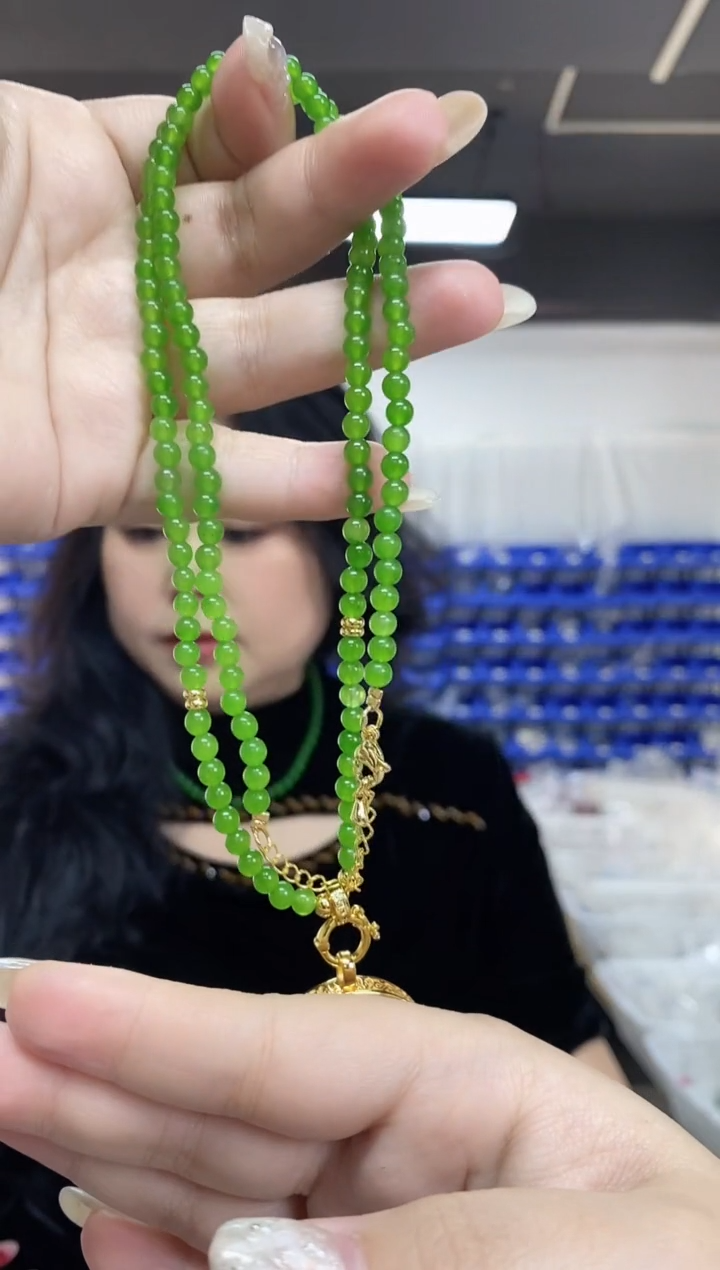 【闪购商品】和田玉项链未镶嵌多样性发其一颜色微差