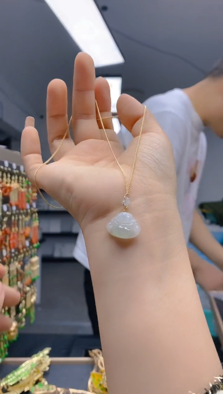 【闪购商品】翡翠耳饰合金263翡翠锁骨链