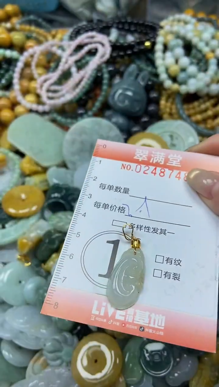 未镶嵌挂件翡翠闪购0248748